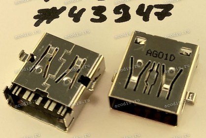 Разъём USB CON TYPE A 9P 1.69CH STD SUNK R/A SMT G2 (Asus p/n: 12013-00223400) ACES 31107-00902-Z02