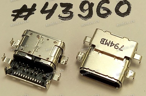 Разъём USB3.1 CON TYPE C 24P -0.5CH SUNK (Asus p/n: 12013-00170900) FOXCONN UT11123-1A50A-7H