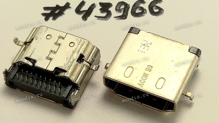 Разъём HDMI CON 19P 0.5 1CH STD SUNK (Asus p/n: 12022-00099400) ACON HMRB9-AK120D