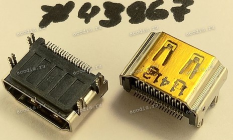 Разъём HDMI CON 19P 0.5mm REV SMT (Asus p/n: 12G24110196Q)