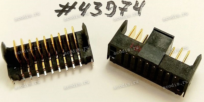 Разъём BATT CON 9P,2.0mm,M,R/A,DIP (Asus p/n: 12G200010944)