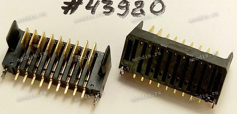 Разъём BATT CON 9P 9.57H M R/A DIP (Asus p/n: 12G20001094H)