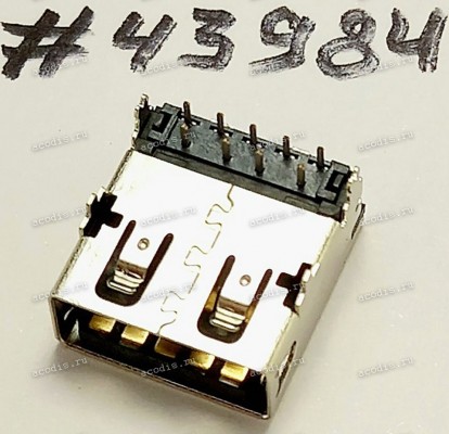 Разъём USB3.1 CON 9P 3.4CH STD R/A (Asus p/n: 12013-00220100) ALLTOP C19137-10939-L