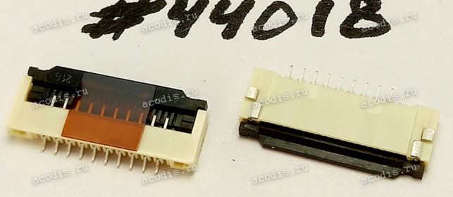 Разъём FFC FPC 10P,1MM,R/A,SMT (Asus p/n: 12018-00010000)
