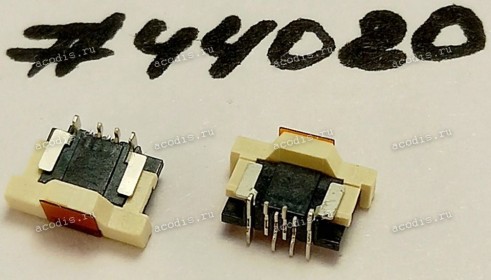 Разъём FFC FPC 4P 0.5MM S/T 5.1H SMT (Asus p/n: 12018-00081000)