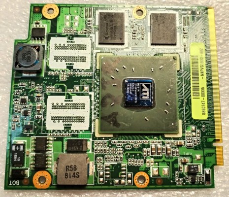 Video BAD - под восстановление (возможно даже живые) Asus A8 (S850747-00335-NKPVG1000-A02), A8 ATIM VGA BOARD REV: 2. 0, 08G28AR0120I, ATI 216PVAVA12FG KAKL6 0809AAY, 4 чипа Qimonda HYB18T256161BF-25