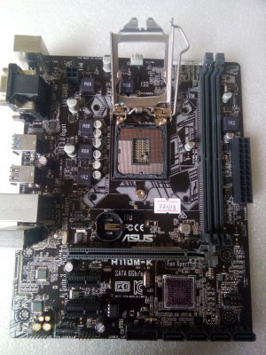 MB BAD - донор Asus H110M-K REV. 1.02 (818943-07020-MB0PH0-A09 1802) MSIP-REM-MSQ-H110M-K снят мост