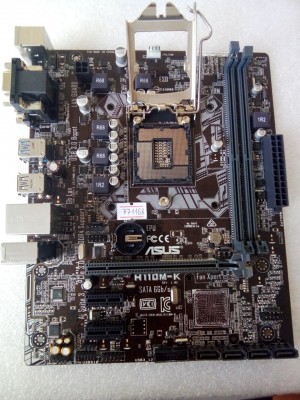 MB BAD - донор Asus H110M-K REV. 1.02 (870790-27491-MB0PH0-A0A 2003) MSIP-REM-MSQH110M-K снят мост, конденсаторы