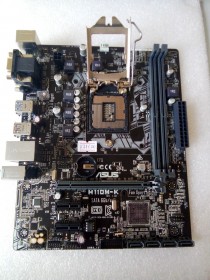 MB BAD - донор Asus H110M-K REV. 1.02 (847552-28060-MB0PH0-A0A 2003) MSIP-REM-MSQ-H110M-K снят мост, погнуты контакты сокета