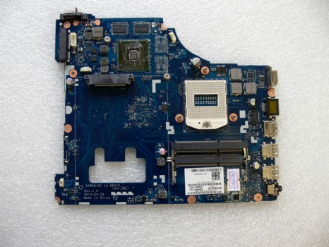MB BAD - донор Lenovo IdeaPad G510 VIWGS D52 (?) VIWGQ/GS LA-9641P REV:1.0, AMD 216-0841000, 4 ЧИПОВ Samsung K4W2G1646E-BC1A