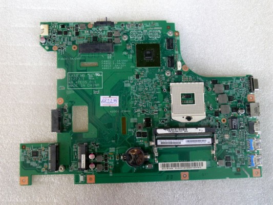 MB BAD - донор Lenovo IdeaPad B570, B575, V570 LA58 MB 11273-1 48. 4TE05. 011 (11S90001568Z) LA58 MB 11273-1 48. 4TE05. 011, nVidia N13M-GE1-B-A1, 4 чипа Samsung K4W2G1646E-BC11