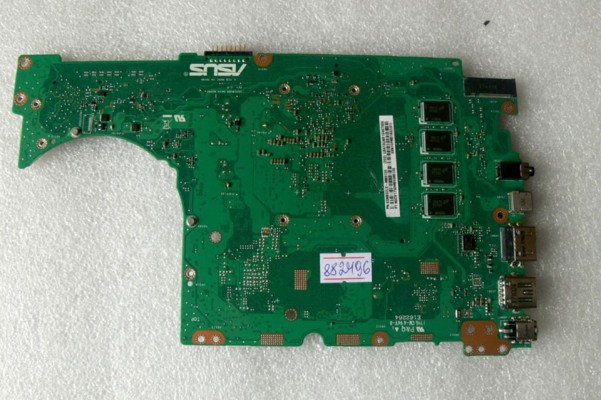 MB BAD - донор Asus UX410UAR MB._4G (60NB0DL0-MB3120 (202)) UX310UQR REV. 2.0, 8 чипов Micron 7RB75 D9TGG MT40A512M8RH-083E:B, снято CPU, GPU