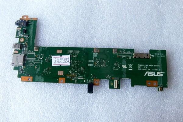 MB BAD - донор Asus T100HAN MAIN_BD._2G (90NB0740-R00030, 60NB0740-MB2420 (230)) T100HA REV. 3.0, 2 чипа ELPIDA F8164A3MA-JD-Fб eMMC Samsung 525 KLMBG4GENG-B031, снято CPU