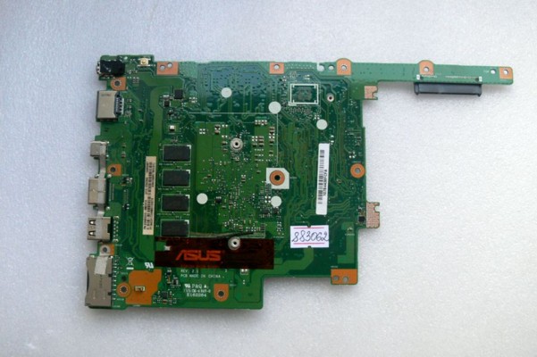 MB BAD - донор Asus E502NA MAIN_BD._4G (90NB0DI0-R00020, 60NB0DI0-MB2010 (212)) E502NA REV. 2.1, 4 чипа Micron 6SN75 D9SDD MT41K256M16LY-107:N, 4 чипа RN75 D9SDD MT41K256M16LY-107:N, снято CPU