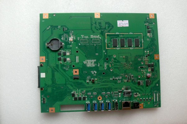 MB BAD - донор Asus V221ID MAIN_BD_J3355_4G (60PT01Q0-MB1C05) V221IC REV. 2.0, 8 чипов Micron 6SP47 D9SHD MT41K256M16TW-107:P, снято CPU, GPU