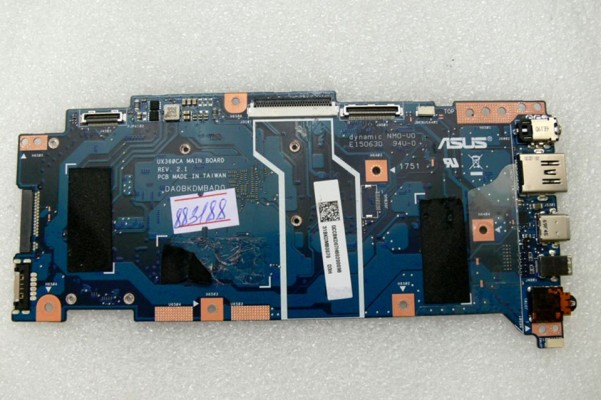 MB BAD - донор Asus UX360CA MB._8G (90NB0BA0-R00040, 60NB0BA0-MB2230-212) UX360CA REV. 2.1, DA0BKDMBAD0 или DA0BKDMBADO, 2 чипа SK hynix H9CCNNNCPTML 645A - снято CPU