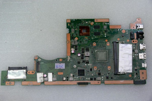 MB BAD - донор Asus X505BP MB._8G (60NB0G00-MB1011) X505BP REV. 2.00., AMD 216-0856080, 4 чипа Micron D9SMP MT41J256M16LY-091G:N, 4 чипа SK hynix H5AN8G8NAFR 733V, 4 чипа SK hynix H5AN8G8NAFR 734V - снято CPU