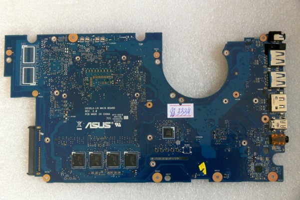 MB BAD - донор Asus UX32LA MAIN_BD._4G (90NB0510-R00050, 60NB0510-MB1400(202)) UX32LA-LN REV. 2.0., 8 чипов D9QBJ MT41K512M8RH-125:E - снято CPU, GPU