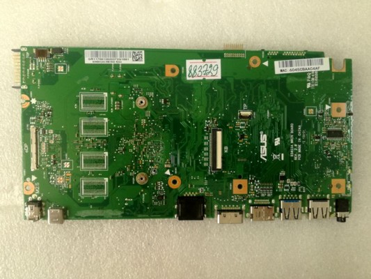 MB BAD - донор Asus X541SA MB._2G (90NB0CH0-R00050, 60NB0CH0-MB1800 (202)) X541SA REV. 2.0, 4 чипа SK hynix H5TC4G63CFR - снято CPU