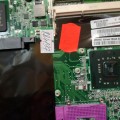 MB BAD - донор Lenovo ThinkPad SL510 (FRU: 63Y2102) DAGC3AMB8H0 (8L) REV: H, Intel SLB8Q AF82801IBM, Intel SLB94 AC82GM45 - снято что-то