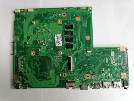 MB BAD - донор Asus X540YA MAIN_BD._4G (60NB0CN0-MB6400) X540YA REV.3.0., 8 чипов SK hynix H5TC4G63CFR 732V - снято CPU