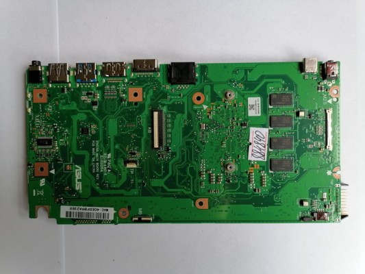 MB BAD - донор Asus X541NA MB._4G (90NB0E80-R00010, 60NB0E80-MB1900 R212) X541NA REV. 2.1 ., 8 чипов SEC 907 K4B4G16 - снято CPU