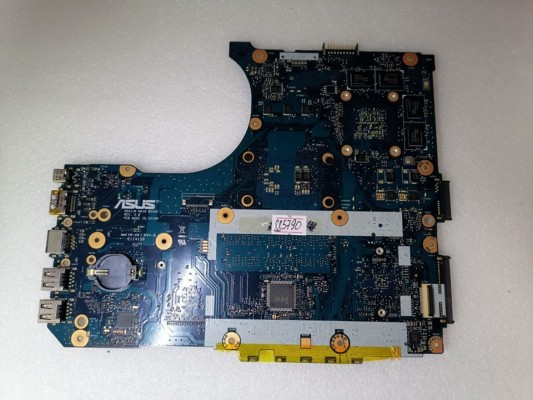 MB BAD - под восстановление Asus G551JX MB._0M/I7-4720HQ/AS (V4G) (90NB08C0-R00040, 60NB08C0-MB4100) N551JK REV. 2.0, nVidia N16P-GT-A2, HUB, 8 чипов SK hynix H5TC4G63AFR 11C - была рабочая материнка, но понадобился проц - снято CPU