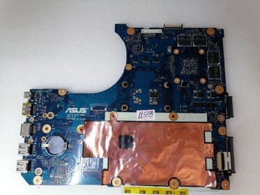 MB BAD - под восстановление Asus G551JW MB_0M/I7-4750HQ/AS (V4G) (90NB08B0-R000B0, 60NB08B0-MB6001 EMS:CJ) N551JM REV. 2.0, nVidia N16P-GX-A2, HUB, 8 чипов Samsung K4G41325FC-HC04 - была рабочая материнка, но понадобился проц - снято CPU