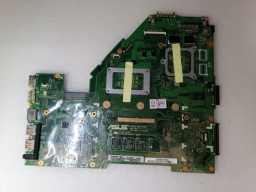 MB BAD - под восстановление Asus X550JF MB._4G/I7-4720HQ/AS (V2G) (EDP) (90NB08Y0-R00021, 60NB08Y0-MB1311) X550JX REV. 2.1, nVidia N16S-GM-B-A2, HUB, 4 чипа Micron D9PZM, 8 чипов Micron D9RVX - была рабочая материнка, но понадобился проц - снято CPU