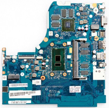 MB BAD - под восстановление Lenovo IdeaPad 310-15ISK (P/N: 8S5B20L35888Z) CG411 CG511 CZ411 CZ511 NM-A751 REV: 1.0., Intel Core i3-6100U - SR2EU, nVidia N16V-GMR1-S-A2, 4 чипа Micron D9SMP, 4 чипа SEC 643 K4A8G16