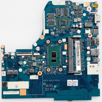 MB BAD - под восстановление Lenovo IdeaPad 310-15ISK (P/N: 5B20M29142) CG413 CG513 CZ513 NM-A981 REV: 1.0., Intel Core i5-7200U - SR2ZU, nVidia N16V-GMR1-S-A2, 4 чипа SEC 646 K4W4G16, 4 чипа Micron D9TBK