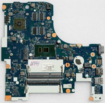 MB BAD - под восстановление Lenovo IdeaPad B71-80, B7180 (P/N: 5B20K81175) BMWD1 NM-A491 REV: 1.0., Intel Core i5-6200U - SR2EY, AMD 216-0867030, 4 чипа SEC 646 K4W4G16