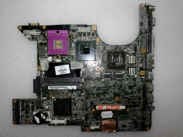 MB BAD - под восстановление HP Pavilion dv9500 (447982-001, DA0AT5MB8E0 REV:E) Intel LE82PM965 SLA5U, Intel NH82801HBM SLA5Q, nVidia G86-730-A2, TPA0312-78T, HYNIX HY5PS561621B-FP-25, ENE KB3926QF A1, RICOH R5C833, RTL8111B, MAX8770, ALC268