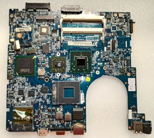 MB BAD - под восстановление (возможно даже рабочая) Samsung NP-X22 (BA92-04632A) PALAU REV.:1.0, Intel SLA5U, Intel NH82801HBM L737NC39 SLA5Q, ATI 216QSAKA14F6, 2 чипа Samsung K4J52324QE-BC14