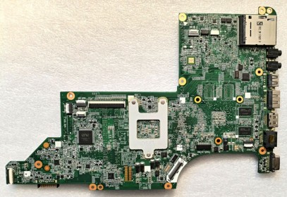 MB BAD - под восстановление HP Pavilion DV6-3000 (595133-001, 31LX8MB0040) AMD 218-0697020, AMD 216-0752001, ATI 216-0774007, 5 чипов Samsung K4W1G164E-HC12