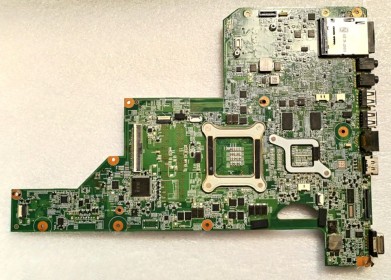 MB BAD - под восстановление HP HP G62-B21ER (010140U00-388-G, 02010WQ00-600-G) PM_I_HPC_S_ MV_MB_V4, Intel SLGZS, ATI 216-0774009, 4 чипа Samsung K4W2G1646C-HC12