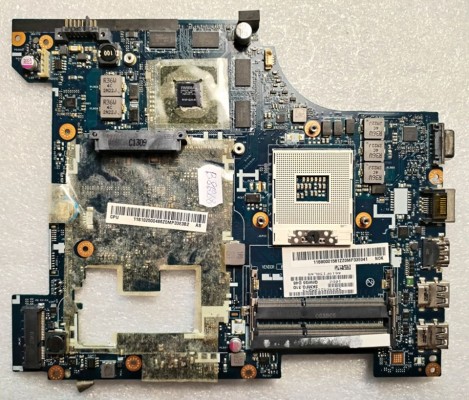 MB BAD - под восстановление Lenovo IdeaPad G580 QIWG6 D48 (3KMFG:310 QIWG6 D48) QIWG5_G6_G9 LA-7981P REV: 1. 0, Intel SLJ8E, nVidia N13P-GLR-A1, 8 чипов hynix H5TQ2G63DFR 11C 303V