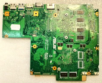 MB BAD - под восстановление Asus X540SC MAIN BOARD REV. 2. 0, Intel SR29E, nVidia N15V-GL1-KA-A2, 2 чипа MICRON 6EK77 D9PTD, 2 чипа MICRON 6EKI7 D9PTD, 8 чипов SK hynix H5TC4G63CFR PBA 614V
