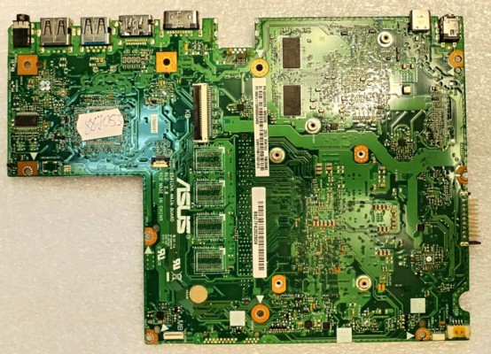 MB BAD - донор Asus X541UJ (60NB0ER0-MB3200(201), 69N11YM17A01(01)) X541UVK MAIN BOARD REV. 2. 0, nVidia N16V-GM-B1, 4 чипа SEC K4W4G16 46EBC1A, снято CPU