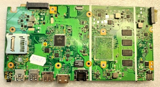 MB BAD - донор Asus X541NA (60NB0E80-MB1230) X541NA MAIN BOARD REV. 2. 1, 4 чипа MICRON 7FP75 D9SHD, 4 чипа MICRON 7EP75 D9SHD, снято CPU