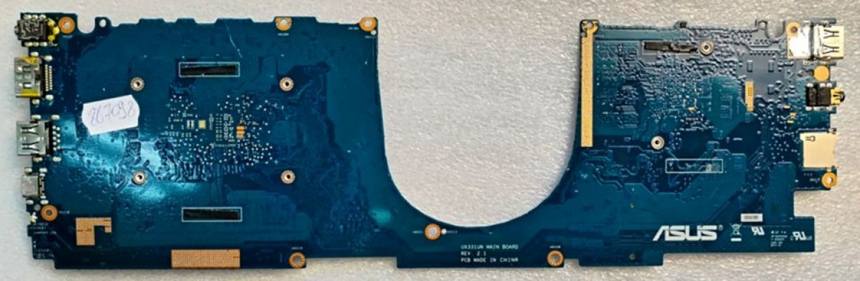 MB BAD - донор Asus UX331UN (60NB0GY0-MB1221, 69N13HM14C14(01)) UX331UN MAIN BOARD REV. 2. 1, nVidia N17S-LG-A1, ITE IT8995VG-128 1749-DX0 S154RA, 2 чипа MICRON 8BA47 D9SXD, 4 чипа SEC K4E6E30 4EBEGCG
