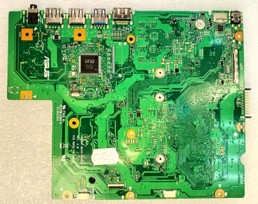 MB BAD - под восстановление Asus X540NV MAIN BOARD REV. 2. 0, Intel SR2Z5, nVidia N16V-GMR1-S-A2, RealTek ALC3251 1414Y21 GI16A3, 2 чипа SK hynix H5GC8H24MJR R0C 823A, 4 чипа SEC K4E8E32 4EBEGCF