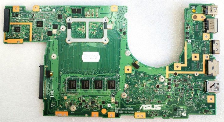 MB BAD - под восстановление Asus S400CA (60NB0050-MB9(010)) S400CA MAIN BOARD REV. 3. 1, Intel SLJ8E, Intel SR0N9, ITE IT8517VG 1252-HXS SC09SD, 8 чипов ELPIDA J4208BBBG-GN-F