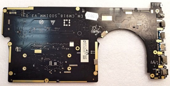 MB BAD - под восстановление Chuwi CoreBook X Pro (LN539ZS10611A0) EM_CM918_SODIMM_V3. 0, Intel SRGKY, ITE IT8987 2129-BXS S18GSB, 4 чипа PP065-062E F 2232