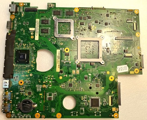 MB BAD - под восстановление DNS A17, A17HC, A17FD, A17YA (08N1-0P11J00, 69N0YWM30A04-01) A17 MAIN BOARD REV: 2. 0, Intel SLJ4P, nVidia N12P-GS-A1, 8 чипов hynix H5TQ1G63DFR 11C 130A