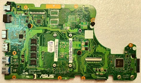 MB BAD - под восстановление Asus X555LAB (60NB0650-MB7710(334), 69N0R9M31B04(01)), X555LD MAIN BOARD REV. 3. 3, Intel SR23Y, 4 чипа MICRON 5CE77 D9QBJ, 4 чипа MICRON 5DE77 D9QBJ