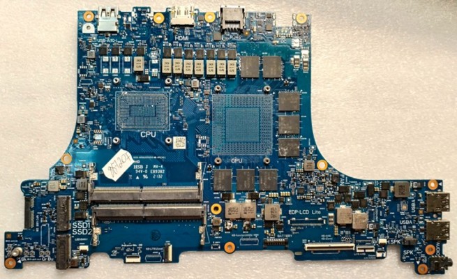 MB BAD - под восстановление Asus G513QR (6Z19MC01C4), G533-6050A3250203-MB-A01(A1), 8 чипов Samsung K4Z80325BC-HC14