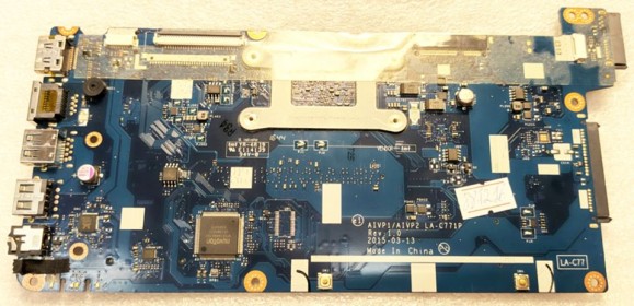 MB BAD - под восстановление Lenovo IdeaPad 100-15IBY (8S5B20J3077811MP6CS00CM), AIVP1/AIVP2 LA-C771P REV: 1. 0, Intel SR1YW, RealTek ALC233 G7E7621 GG33B2